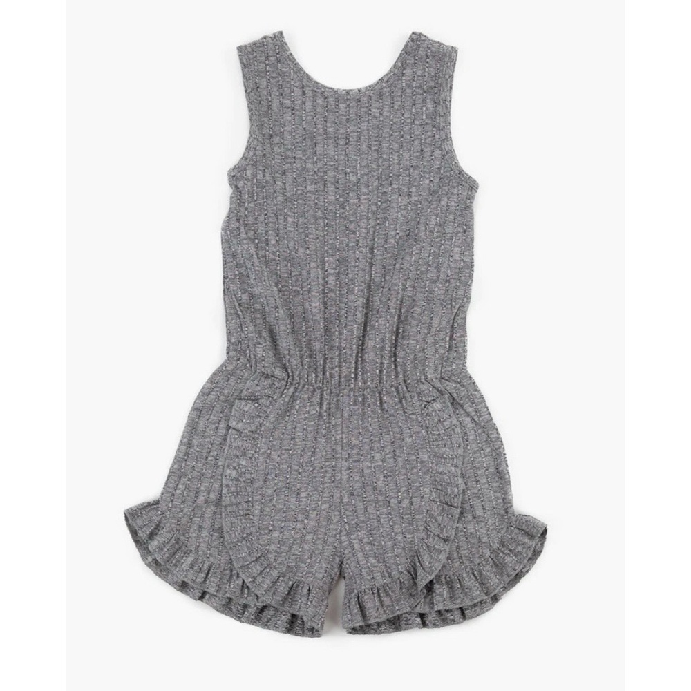 Sovereign Code Gray Kay Ruffle Romper Girls Size 8